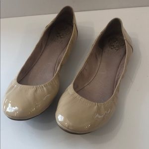 Vince camuto nude patent leather flats